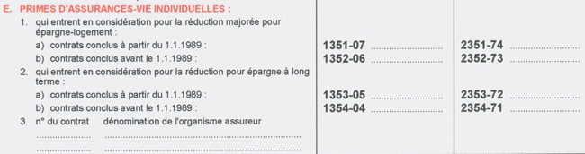 rubrique epargne long terme dans la dclaration fiscale